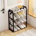 thumbnail image 2 of Miogawg Stackable Small Shoe Rack, Entryway, Hallway And Closet Space Saving Storage And Organization (4-Tier), 2 of 6