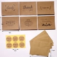 thumbnail image 5 of 36pcs Kraft Paper Thank You Cards Thank You Greeting Paper Envelopes for Wedding Graduation, 5 of 5