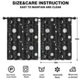 thumbnail image 2 of Blackout Kids Curtains,Black White Zodiac Sun Moon Pattern Childrens Insulated Curtains Set Of 2,Bedroom Essentials,Toddler Room Decor 42"x54", 2 of 5
