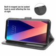 thumbnail image 3 of Mobile Phone Cover for Lg V30, Cover Premium Pu Leather Tpu Flip Cover Magnetic Closure Card Compartment Stand Function Wallet with Lanyard Protective Cover, 3 of 7