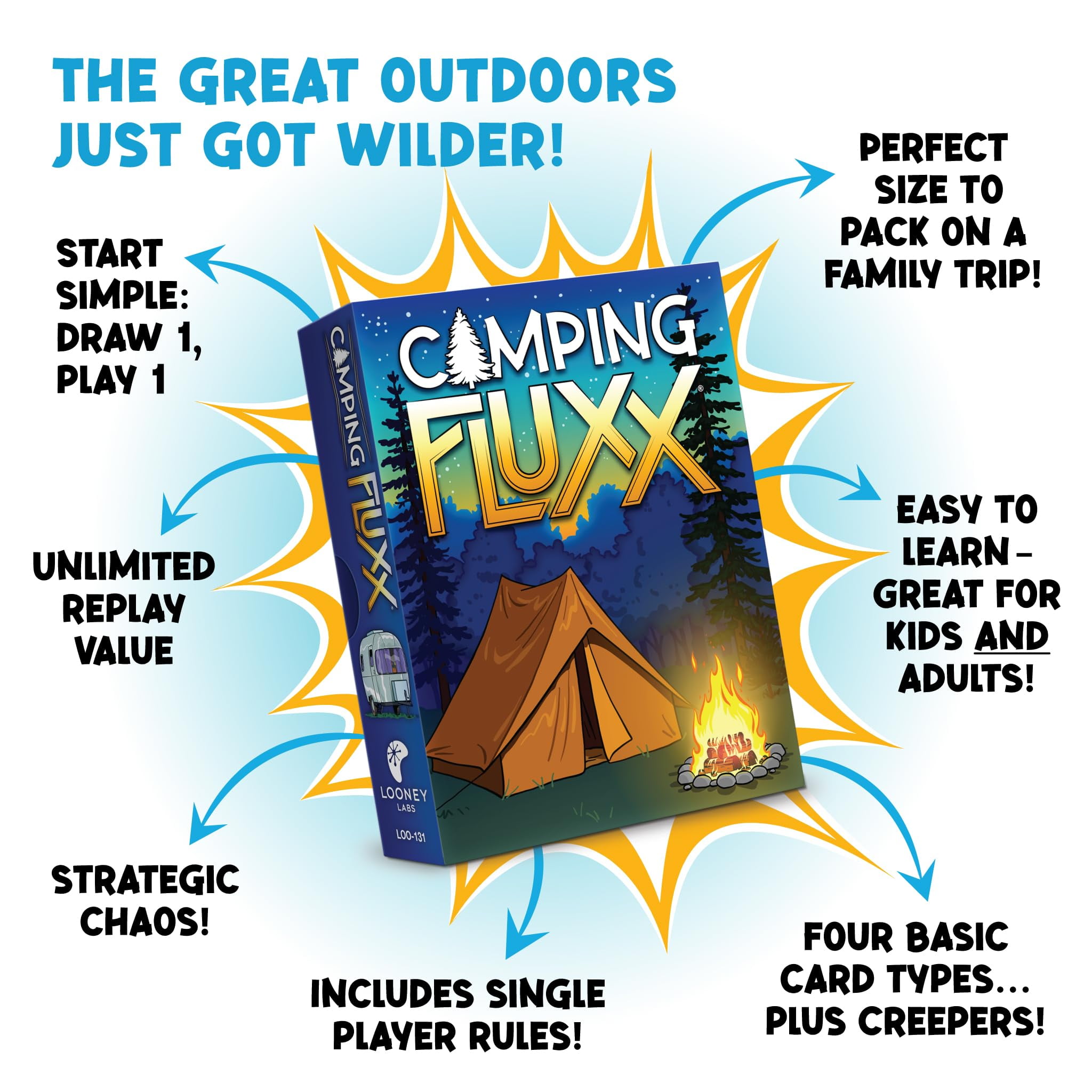 Camping Fluxx Card Game | The Great Outdoor Just Got Wilder!