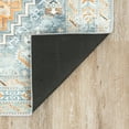 thumbnail image 6 of Estate Transitional 7.5' x 10' Gray and Teal Polyester Indoor Area Rug, 6 of 7