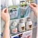 thumbnail image 5 of Cateissary Bolsa de malla de almacenamiento para refrigerador, organizador colgante, soporte para verduras, PP, blanco Blanco 10piezas, 5 of 6