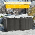 thumbnail image 2 of EASY UP 30 Gallon Resin Deck Box, Lockable Patio Outdoor Storage Box for Furniture, Garden Tools and Tools Storage, Waterproof Outside Storage Boxes.Father's Day Gift, 2 of 7