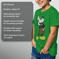 thumbnail image 6 of Boy's Mickey & Friends Christmas Plaid Distressed Portrait  Graphic Tee Kelly Green Small, 6 of 9