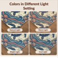 thumbnail image 7 of Design&I 5'x7' Washable Area Rug Sleek Flatweave Pet Friendly & Non-Slip Nautical Vintage Map Wave Seashell Ocean Themed Turtle Round Refined Structured for Small Living Room, Bedroom, 7 of 7