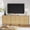Oak-3PIECES, variant on Wetalus Sideboard Buffet Cabinet with Storage, Mid Century Modern Accent Cabinet with Arched Doors, Modular Media Console, Minimalist Credenza for Living Room Kitchen Dining Room Entryway, Walnut