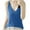Blue, variant on Admvng Tank Tops For Women Knitted Base Shirt V Neck Blouses Fashionable Casual Tank S-2XL