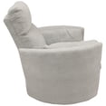 thumbnail image 5 of Pemberly Row Fabric Power Swivel Glider Recliner Chair in Mineral White, 5 of 9