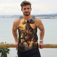 thumbnail image 6 of Pofeuu Flower Field Poodle Print Men's Workout Tank Tops Sleeveless Muscle Gym Shirt Quick Dry-4X-Large, 6 of 7
