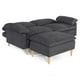 thumbnail image 5 of Sofá Cama Makora Remmy Oxford Velvet Memory Foam con Respaldo Reclinable, 5 of 8