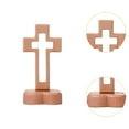 thumbnail image 6 of Standing Cross Wooden Cross Tabletop Cross with Detachable Base for Home Decor Religious Ceremonies, 6 of 9