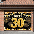 thumbnail image 5 of Golden Theme Dirty 30 Banner Sparkling Design 30th Birthday Display Firework Pattern Balloon Decoration Party Backdrop for 30th Birthday Party Adult Celebration Milestone Event, 5 of 9
