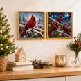thumbnail image 4 of Christmas Pearl Diamond Art Kit, DIY Handicraft Painting with Winter Cardinal Bird Pattern, Framed Creative Home Decoration for Holiday Gathering and Birthday Gift, 4 of 8