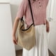 thumbnail image 1 of Bolso de paja de verano para mujer, Bolso tejido, Bolso de mano de malla, Bolso de hombro Vintage (negro), 1 of 7