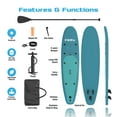 thumbnail image 4 of FitRx 10ft. Inflatable Paddle Board with Aluminum Adjustable Paddle and Accessories Carry Bag, 4 of 13