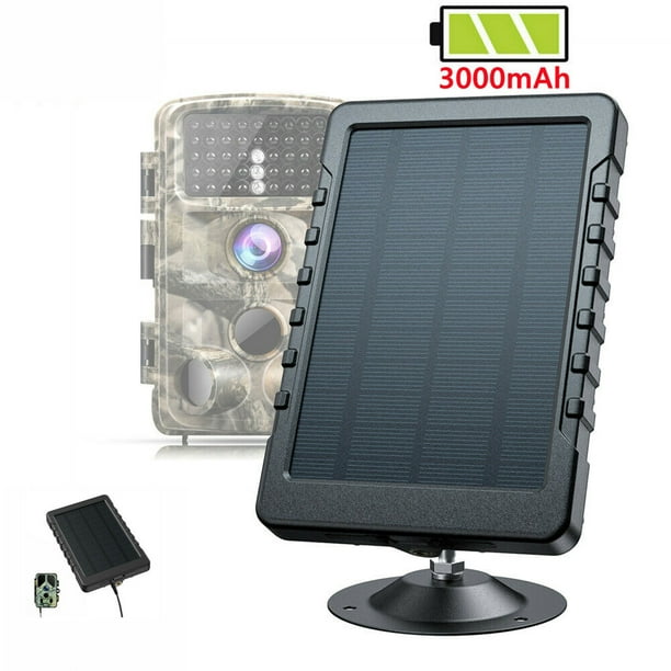 CAMPARK Trail Camera Solar Panel DC 6V/3000mAh Rechargeable Lithium