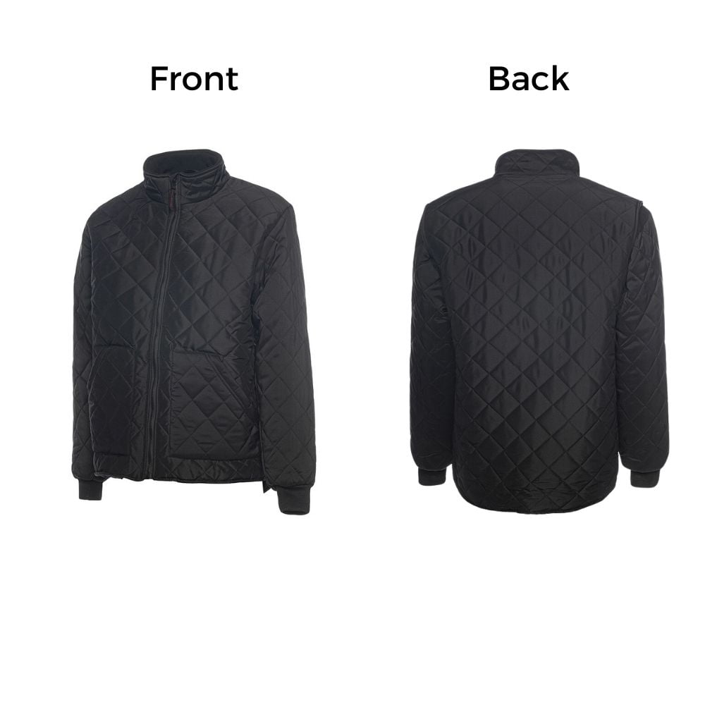ToughWorkz Men's Diamond Quilted Freezer Jacket, Use for Cold
