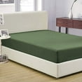 thumbnail image 2 of DNG Creations 3-Piece Fitted Sheet Set 6-Inch Deep Pocket (Solid Moss - Twin), 2 of 3