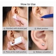 thumbnail image 6 of VOCOO Disposable Self Ear Piercing Kit with Ear Studs, Painless Safety Unisex Sterile Piercer Tool Set for Ears, Nose and Lips, 4 Count, Silver, 5mm, 6 of 11