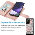 thumbnail image 4 of Galaxy Note 20 Ultra 5G Case Wallet, Njjex Luxury PU Leather Wallet Case Flip Folio Cover TPU Inner Magnetic Stand 9 Card Slots Wrist Strap for Galaxy Note 20 Ultra 5G -Marble, 4 of 5