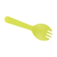 thumbnail image 2 of 100 Pcs Disposable Plastic Sporks - 4.4" Individually Wrapped Forks, 2 in 1 Forks and Spoons, Convenient Small Forks Alternative for Desserts, Yogurt, Ice Cream, Fruit, Salad & Birthday Cake (Green), 2 of 6