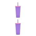 thumbnail image 4 of Wosthever Vaso de paja de plástico de doble capa, botella de té y café de estilo Simple, vaso de oficina para coche de gran capacidad Type6 NO6, 4 of 6