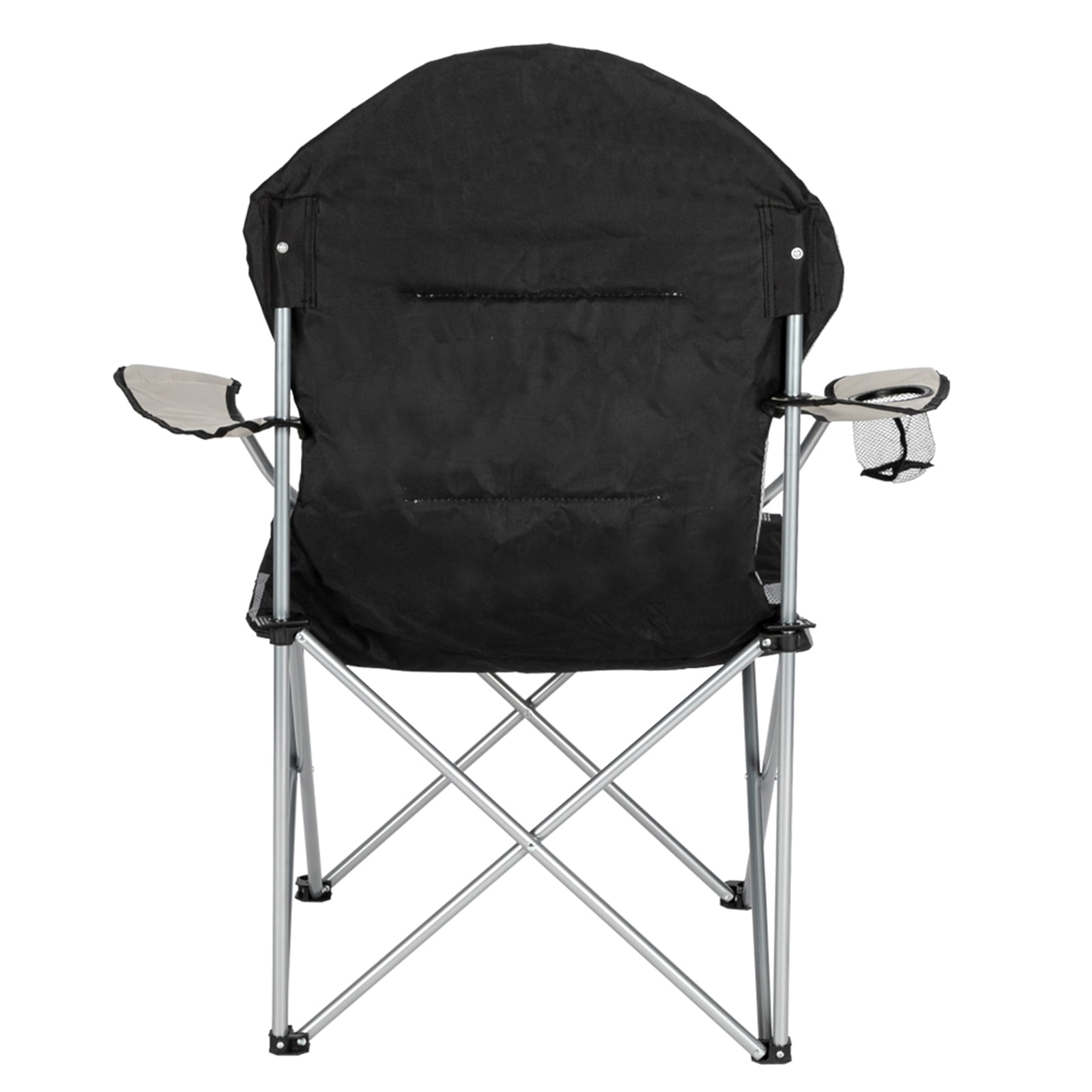 Medium Camping Fishing Chair - Foldable, Durable & Anti-Fouling Black White