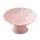 thumbnail image 2 of Soporte de postre de cerámica, frutero con base, elegante plato para aperitivos, mini soporte para tartas, mesa de postres, decoraciones para fiestas Rosa, 2 of 8