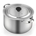 thumbnail image 4 of Cook N Home Stainless Steel with Glass Center Universal Lid, Fits 8, 10.25, 11, and 12-Inch, Silver, 4 of 6
