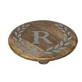 thumbnail image 6 of Gerson Heritage Collection Mango Wood Round Trivet With Letter "E", 6 of 7