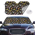 thumbnail image 3 of Lsque Flower Butterfly Car Windshield Sun Shade | Accordion Folding Style Auto Shade for Car Truck SUV Van | Blocks UV Rays Sun Visor Protector | Small, 3 of 7