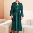 thumbnail image 4 of Birdeem Robes for Men MenâS Elastic Waist Summer Solid Casual with Bandage Pockets Robes, 4 of 12