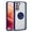 Blue, variant on For Samsung Galaxy S22 5G / SM-S901 Impact Metal Ring Holder Stand Magnetic Car Mount Protective Hybrid Case Cover Red