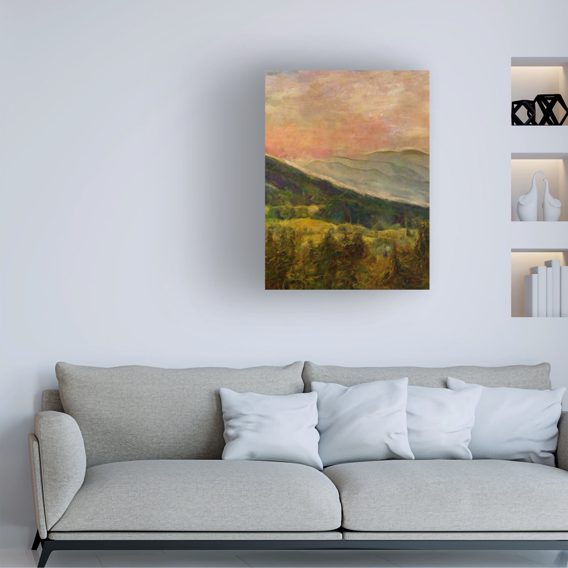 Trademark Fine Art Alonzo Saunders  Into the Valley I Canvas Wall Art