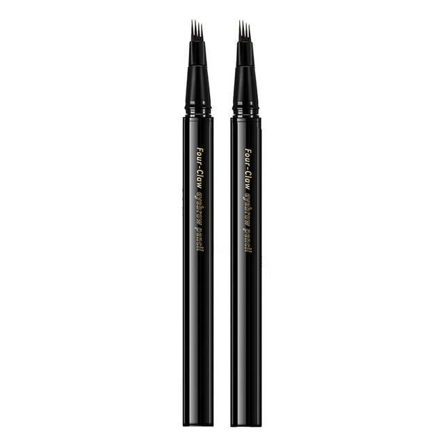 Microblading Eyebrow Pencil Waterproof 4 Fork Tips Long Lasting Natural Look
