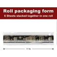 thumbnail image 2 of Fuliko Red Christmas Paper Brown Rolls Tree Thick Aesthetic Wrap Retro Reversible Neutral Total 28.5sq.ft, 2 of 6