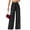 Black, variant on Women's Sequin Pants Wide Leg Drawstring Elastic Waist Sparkly Glitter Dressy Party Night Out Club Fall Winter Festival Trousers with Pockets Silver