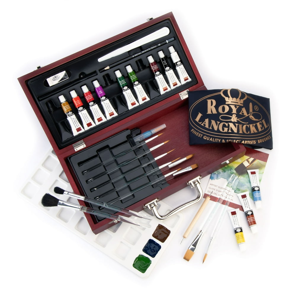 Royal and Langnickel Essentials 32pc Watercolor Premium Art Box Set