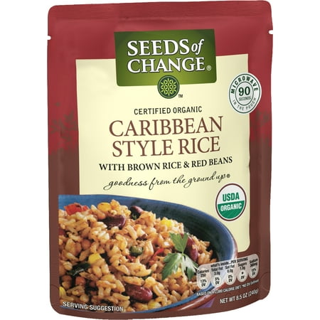 (2 Pack) SEEDS OF CHANGE Organic Caribbean Style Rice,