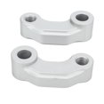 thumbnail image 2 of Wing Mirror Extension Mount, CNC Aluminium Rearview Mirror Extend Adapter  For Motorcycle Silver, 2 of 8