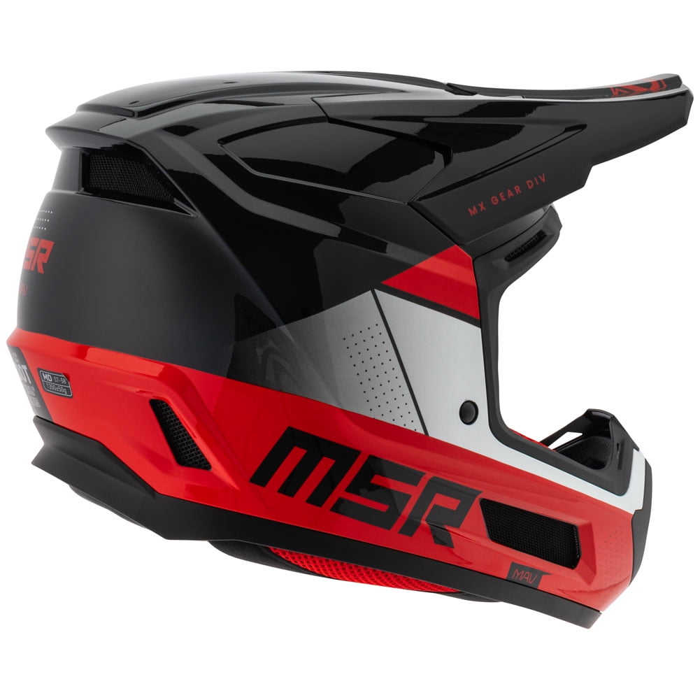 MSR™ Mav Sensor Dirt Bike Motocross Helmet w/ MIPS Small Black/Red