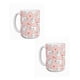 thumbnail image 1 of Duo de tazas de cerámica 445 ml diseño cute de gatitos blancos, 1 of 7