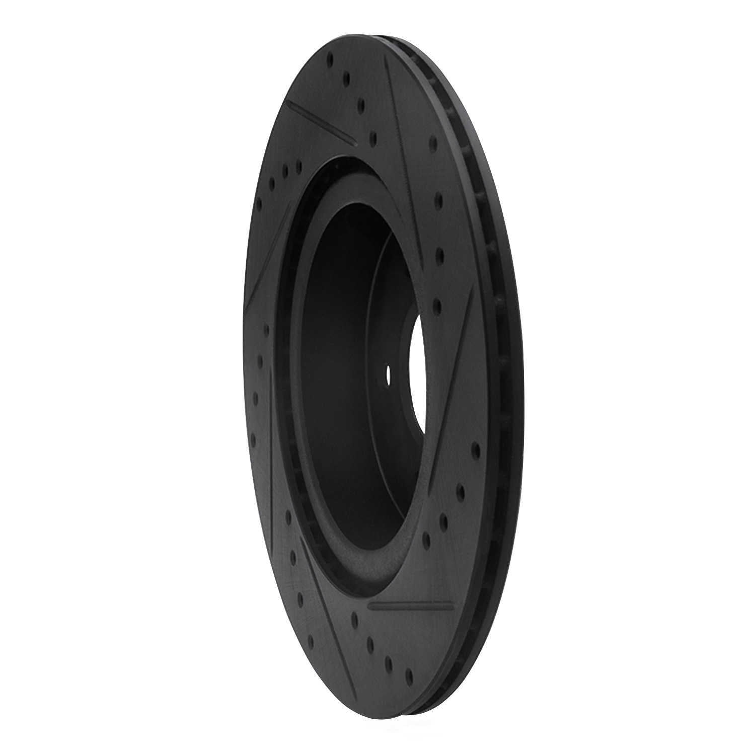 Dynamic Friction Company 633-68019L DFC Brake Rotor - Drilled And Slotted - Black
