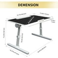 thumbnail image 2 of Lap Desk for Laptop, Portable Bed Table Desk, Laptop Desk with LED Light and Drawer, Adjustable Laptop Stand for Bed/Sofa/Study/Reading-Black, 2 of 6