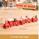 thumbnail image 3 of Adorno navideño de tren de madera y plástico, decoración navideña para el hogar, regalos de Navidad 2024, Navidad, Año Nuevo 2025, 3 of 5