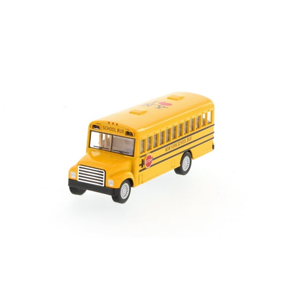 I Love New York School Bus, Yellow - Showcasts 5107D-ILNY - 5" Scale Diecast Model CarDiecast Metal
