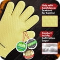 thumbnail image 4 of Kitchen perfection XL Silicone Smoker Oven Gloves-Extreme Heat Resistant BBQ Gloves-Handle Hot Food Right on Your Grill Fryer&Pit|Waterproof Grilling Cooking Baking Mitts|Superior Value Set+3 Bonuses, 4 of 9