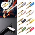 thumbnail image 3 of Welding Male 3.5 Plug Cable Adapter Stereo 4 Poles 3.5MM Plug Male Headphone Jack 3.5MM Stereo Audio Connector 3.5MM Balanced Headphone Audio Plug 3.5 Jack Adapter BLUE, 3 of 7