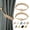 Jute, variant on BEL AVENIR Jute Curtain Tiebacks Magnetic Woven Curtain Holdback Drapery Tie-Back